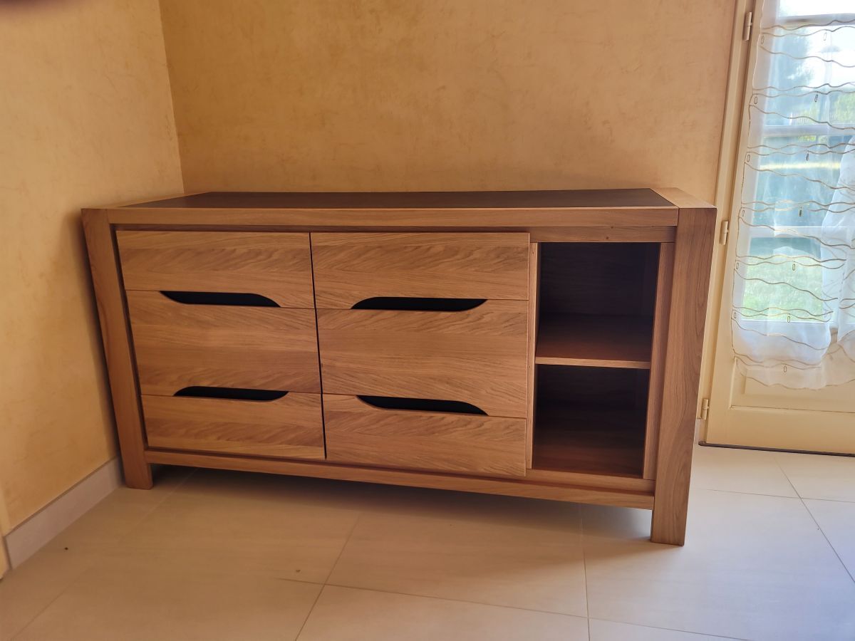 ENFILADE 2 PORTES 1 NICHE MADERA