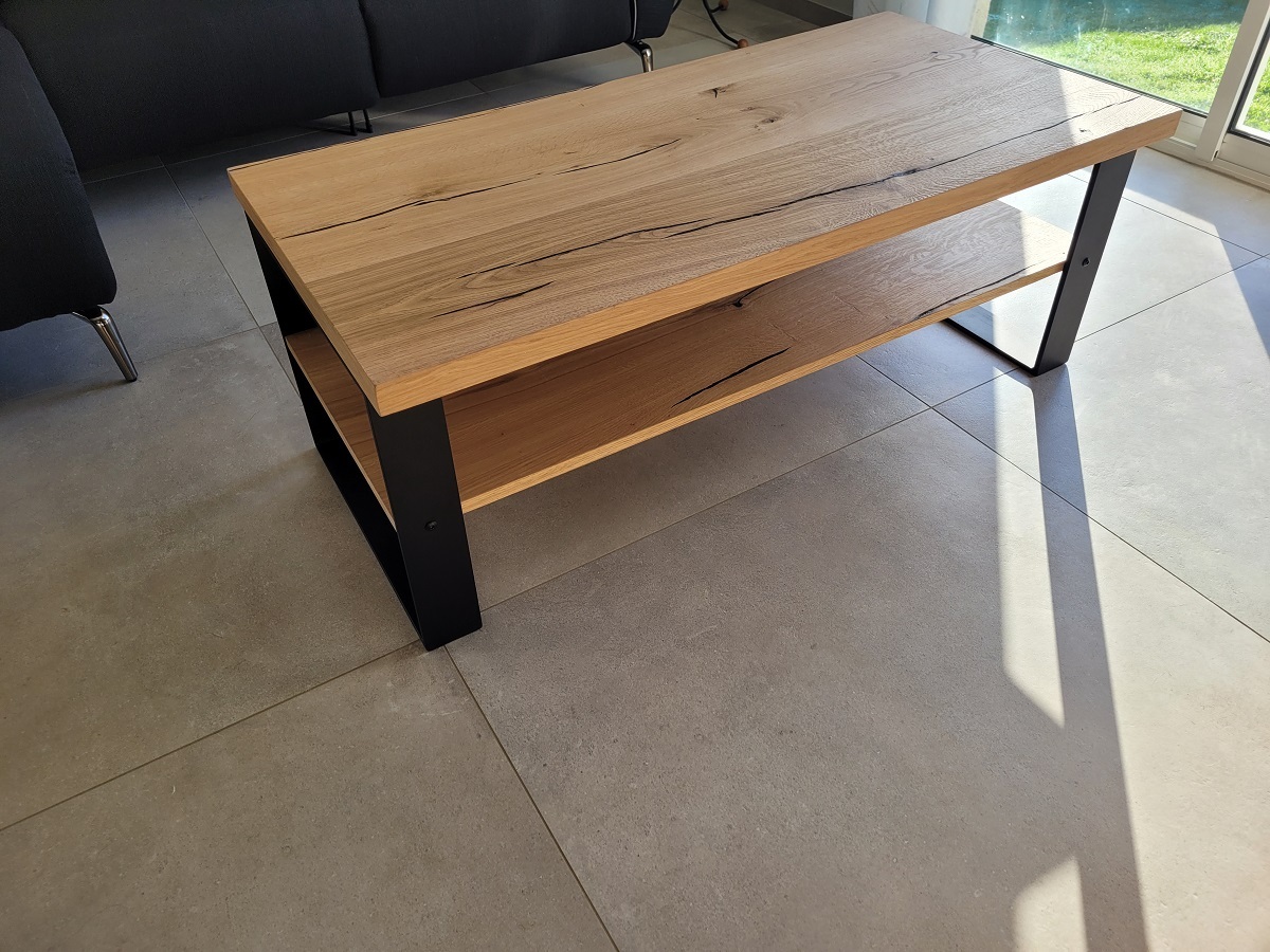 TABLE DE SALON VERY TABLE RECT DOUBLE PLATEAUX
