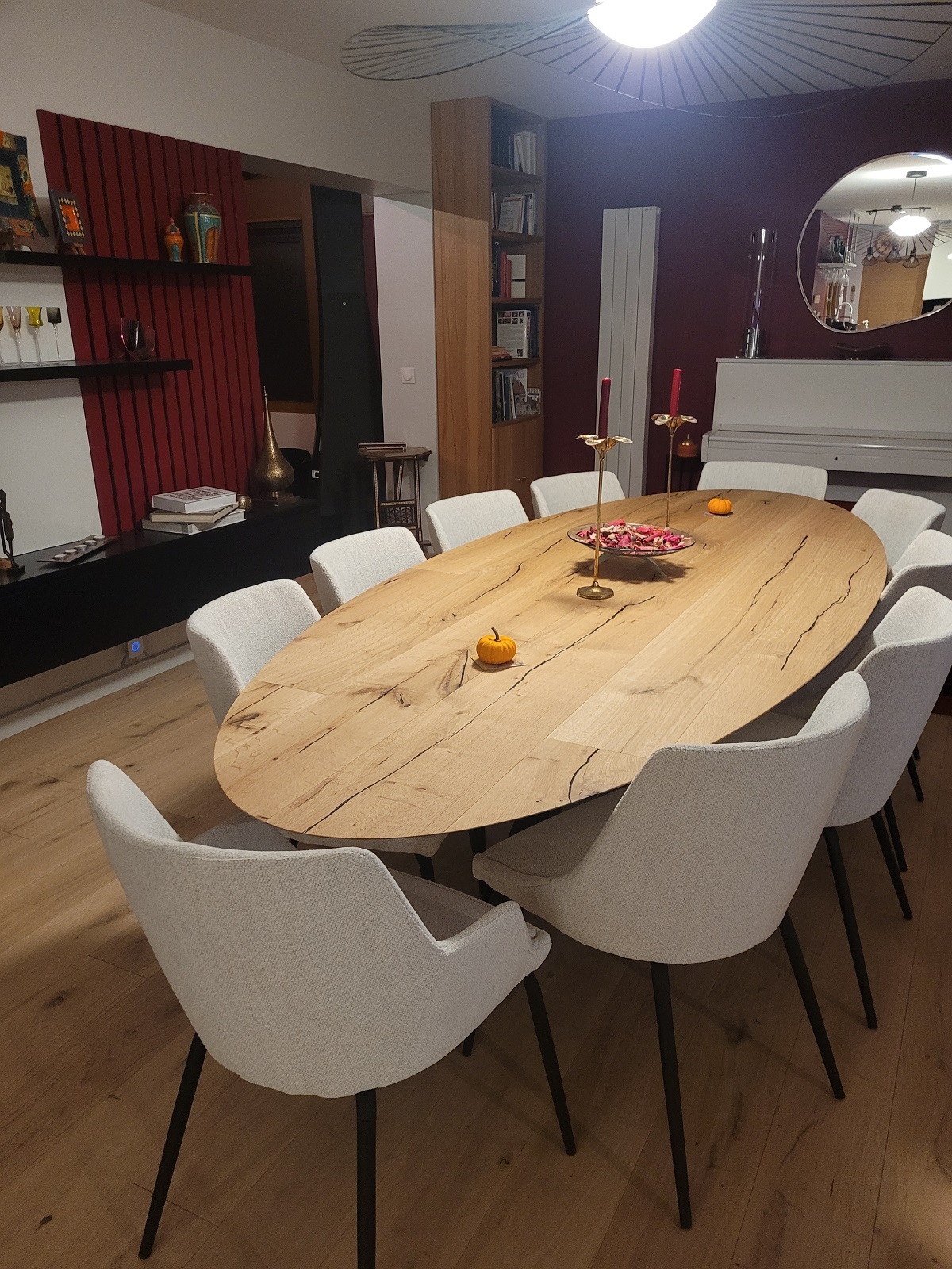 TABLE OVALE + CHAISES ALBERTA