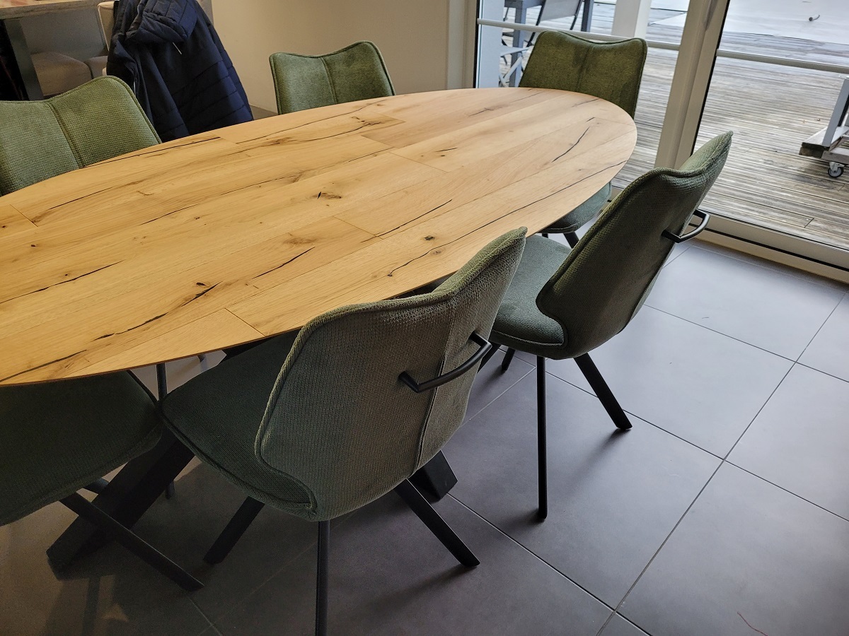 TABLE OVALE CHAISES SUN 2